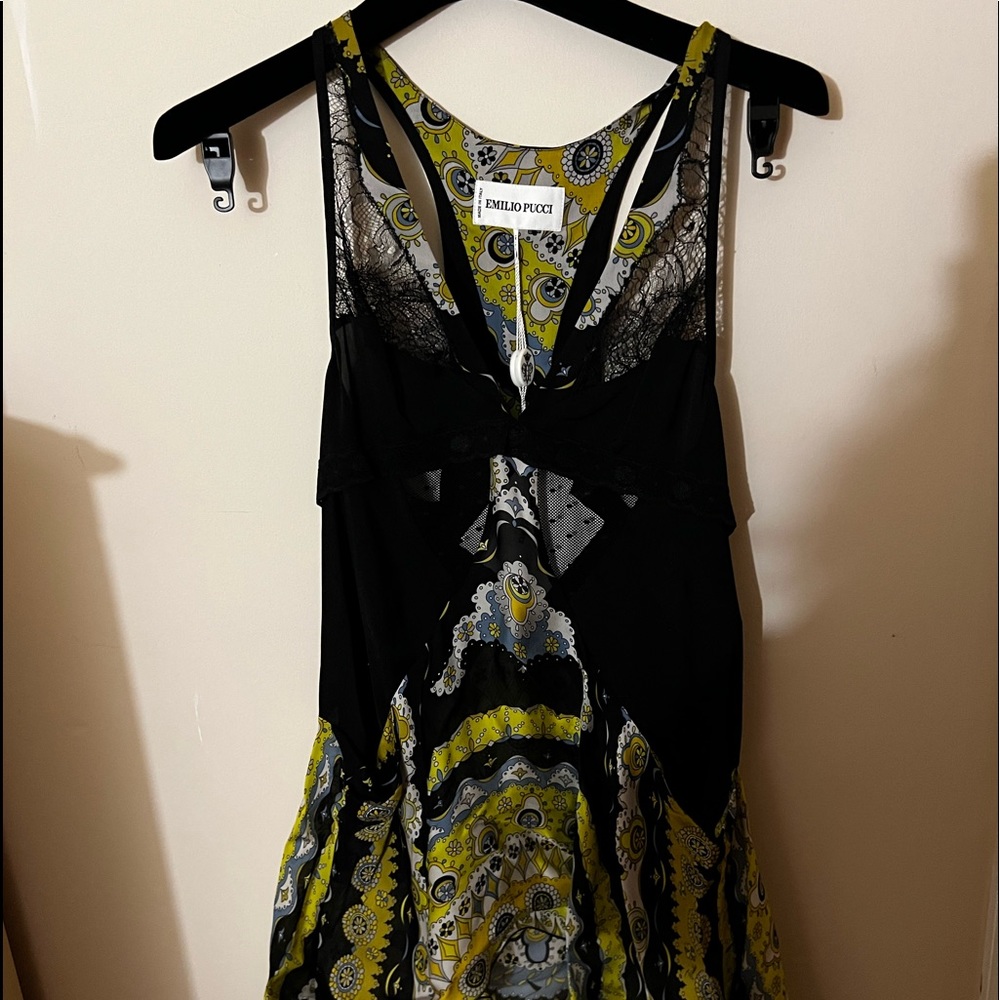 Emilio Pucci Silk Dress or Top/Garment bag w/Hanger/Italy Size 40/USA Size 2-4.